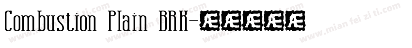 Combustion Plain BRK字体转换